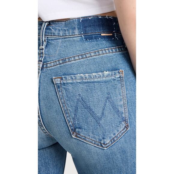 Mother SUPERIOR The Mid Rise Dazzler Ankle Step Fray Something To Remember 26 - Picture 10 of 14